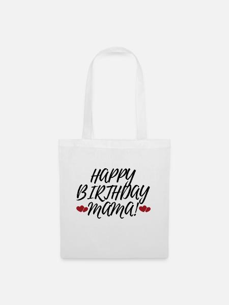 Happy Birthday Mama Lieblingsmensch Geburtstag - Stoffbeutel - Weiß