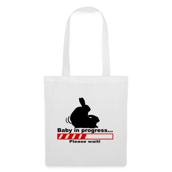 Baby in progress please wait - Sac en tissu - blanc - Devant