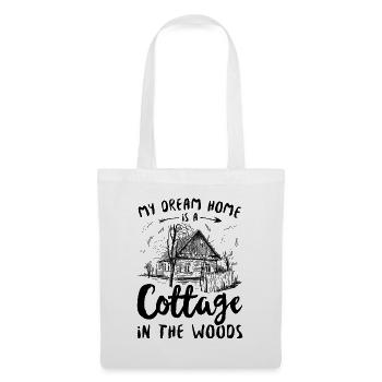 Cottagecore Aesthetic My Dream Home Is A Cottage - Stoffbeutel - Weiß - Vorne