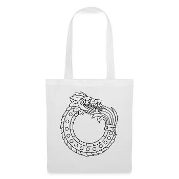 Quetzalcoatl Ouroboros Vieux Serpent Aztèque Ma - Sac en tissu - blanc - Devant