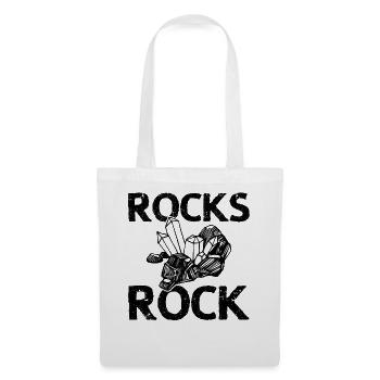 Drôle de géologue de chasse aux roches Rockhounding - Sac en tissu - blanc - Devant