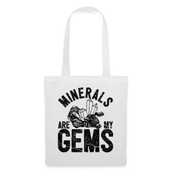 Funny geologist on a stone hunt - Tote Bag - white - Front
