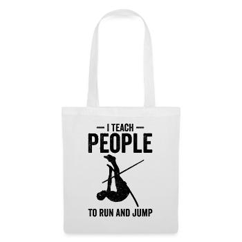 Saut à la perche amusant - Sac en tissu - blanc - Devant