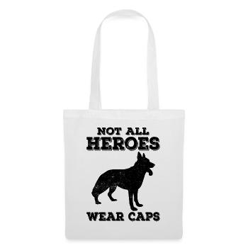 Policier Chien policier - Sac en tissu - blanc - Devant