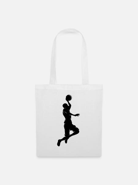 Basketballspieler - Stoffbeutel - Weiß