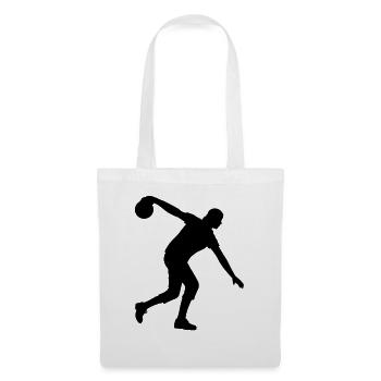 Joueur de bowling Bowler - Sac en tissu - blanc - Devant