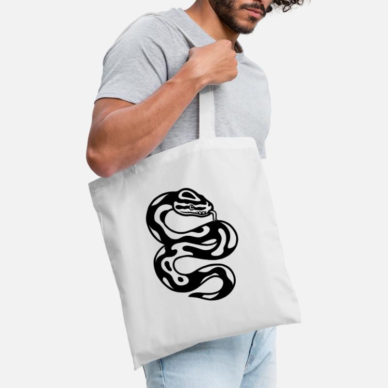 Serpent python puffer Sac en tissu