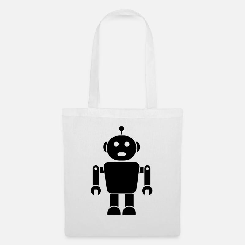 Roboter Roboter - Stoffbeutel - Weiß