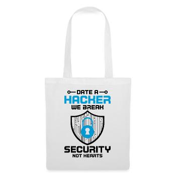 Cybersécurité Sécurité informatique Cybersécurité - Sac en tissu - blanc - Devant