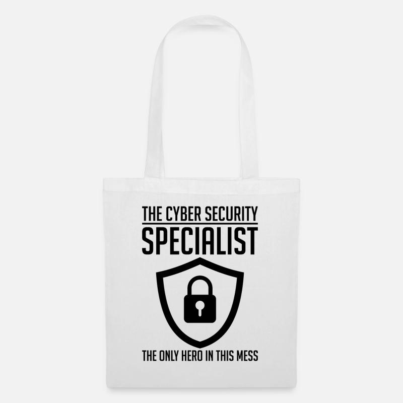 Cybersecurity Computersicherheit Cybersecurity - Stoffbeutel - Weiß