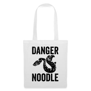 Drôle de nouille de danger serpent - Sac en tissu - blanc - Devant