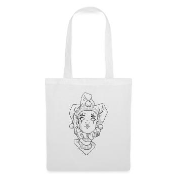 Clowncore Aesthetic Jester Clown Tattoo - Tote Bag - white - Front
