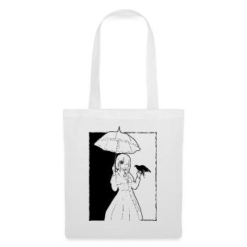 Finnish Goth Aesthetic Gothic Anime Girl Goth - Stoffbeutel - Weiß - Vorne
