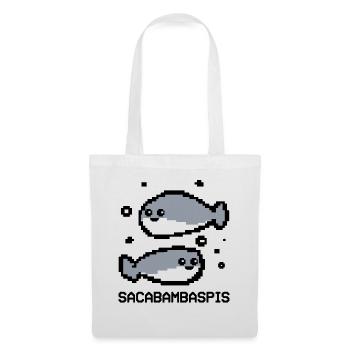 Fish Meme Pixel Couple - Tote Bag - white - Front