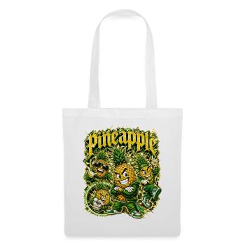 Ananas - Stoffbeutel - Weiß - Vorne