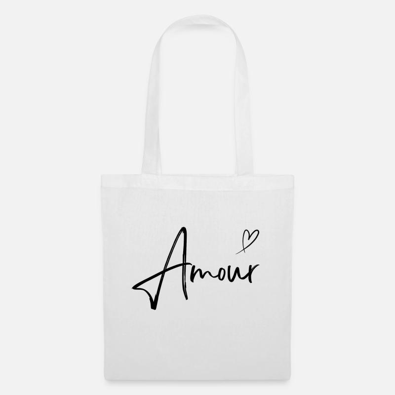 Amour - Stoffbeutel - Weiß