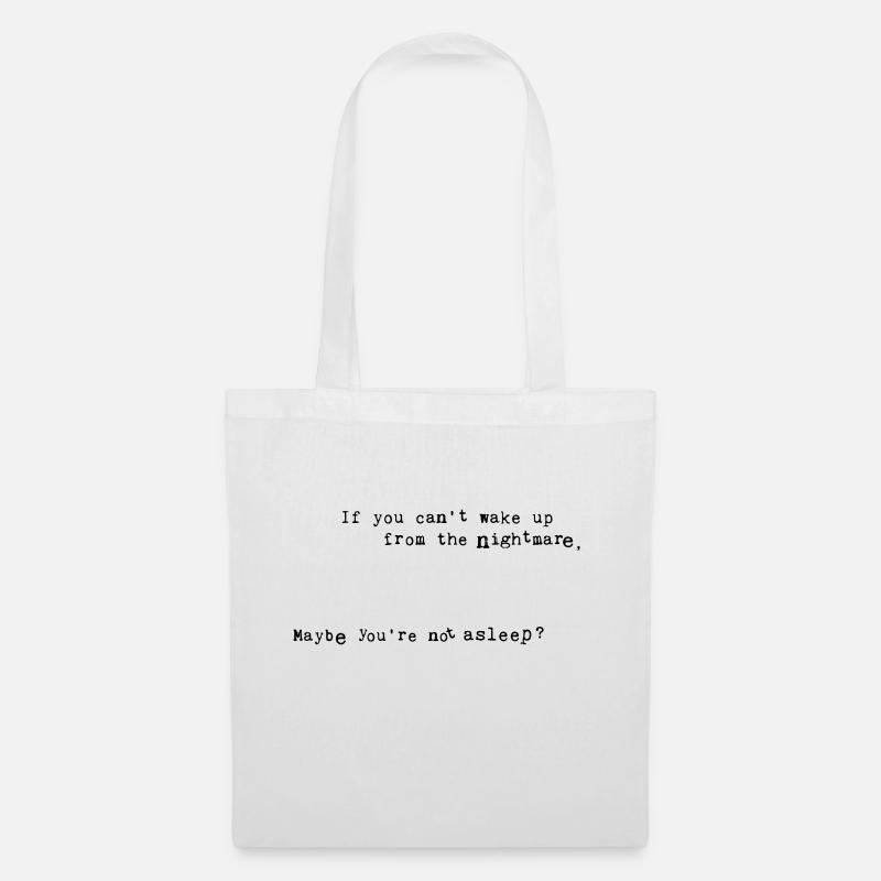Nightmare (customize color) - Tote Bag - white
