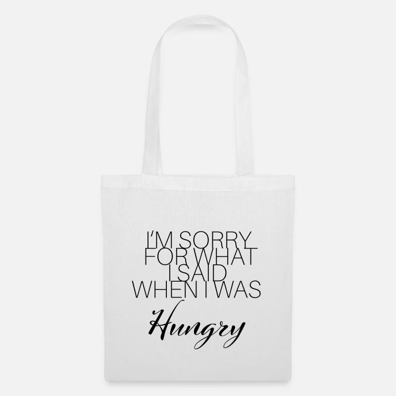 HUNGRY FUNNY COOL - Tote Bag - white