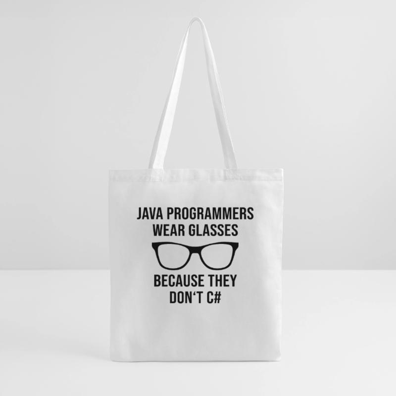 Programmer Java Entwickler Brille Stoffbeutel