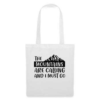 Montagnes Alpes Sommets - Sac en tissu - blanc - Devant