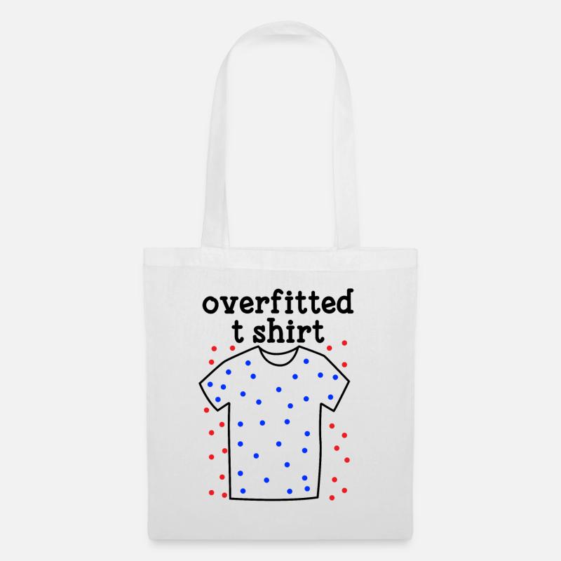 Machine Learning Overfitted T-Shirt - Stoffbeutel - Weiß