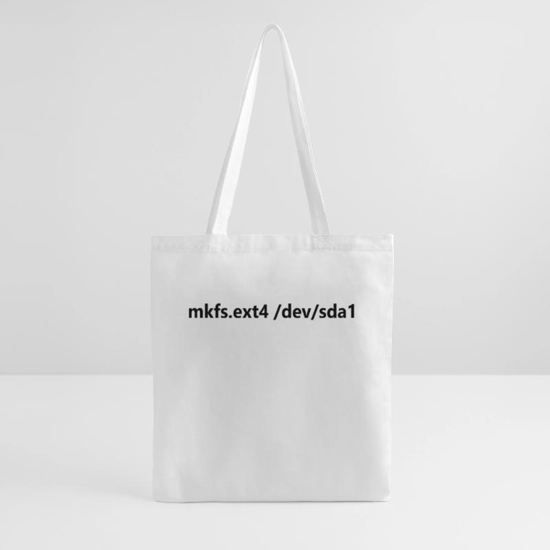 Funny Linux Command Format Hard Disk Linux Tote Bag