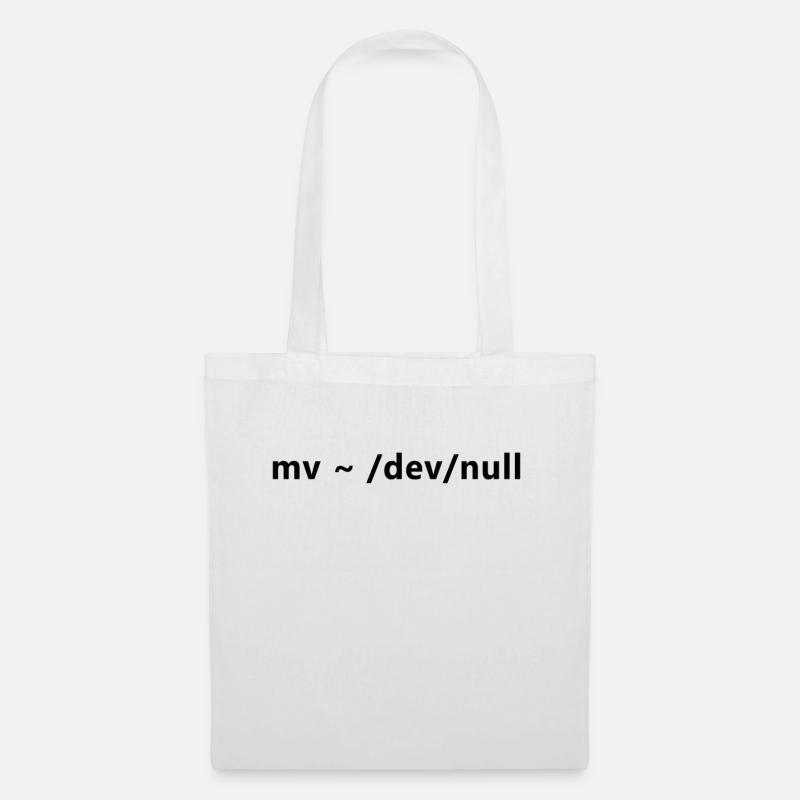 Commandes Linux dangereuses de Linux Admin - Sac en tissu - blanc