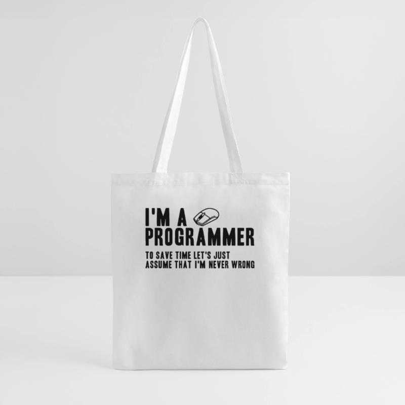 Cadeau pour programmeur Coding Programmer Sac en tissu
