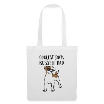 Coolster Jack Russel Papa Jack Russell Hund - Stoffbeutel - Weiß - Vorne
