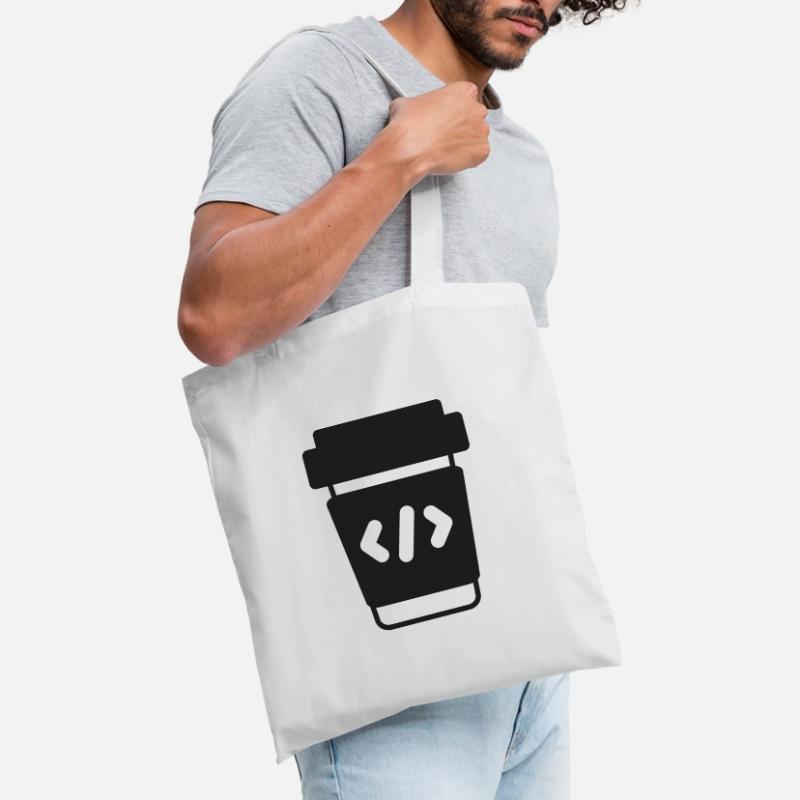 Programmierer Coder Coding Kaffee Stoffbeutel
