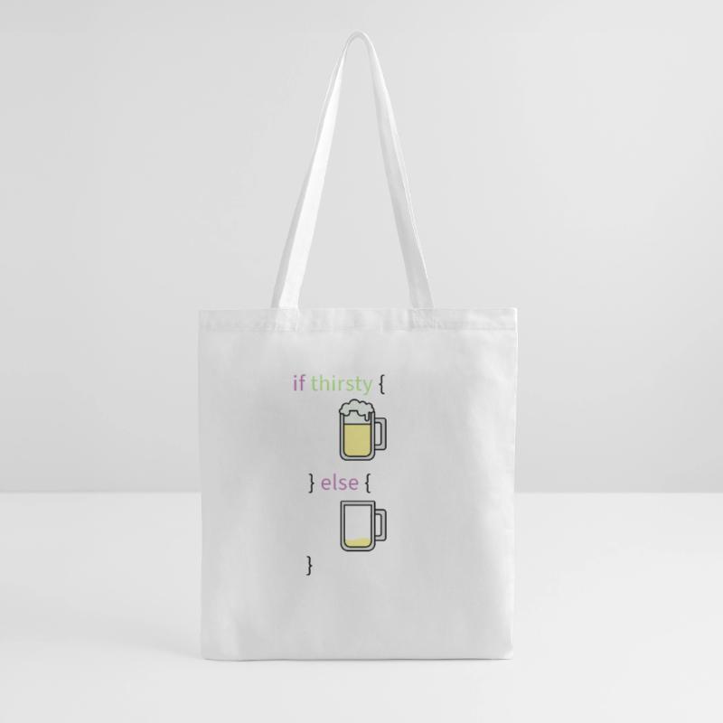 Programming language coder coding beer programmer Tote Bag