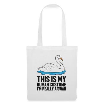Swan Birds Gift This Is My Human Costume I’m - Sac en tissu - blanc - Devant
