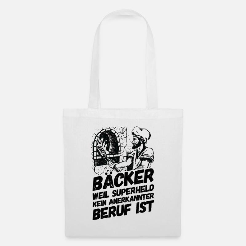 Bäcker Bäckerei Backwaren Backen - Stoffbeutel - Weiß