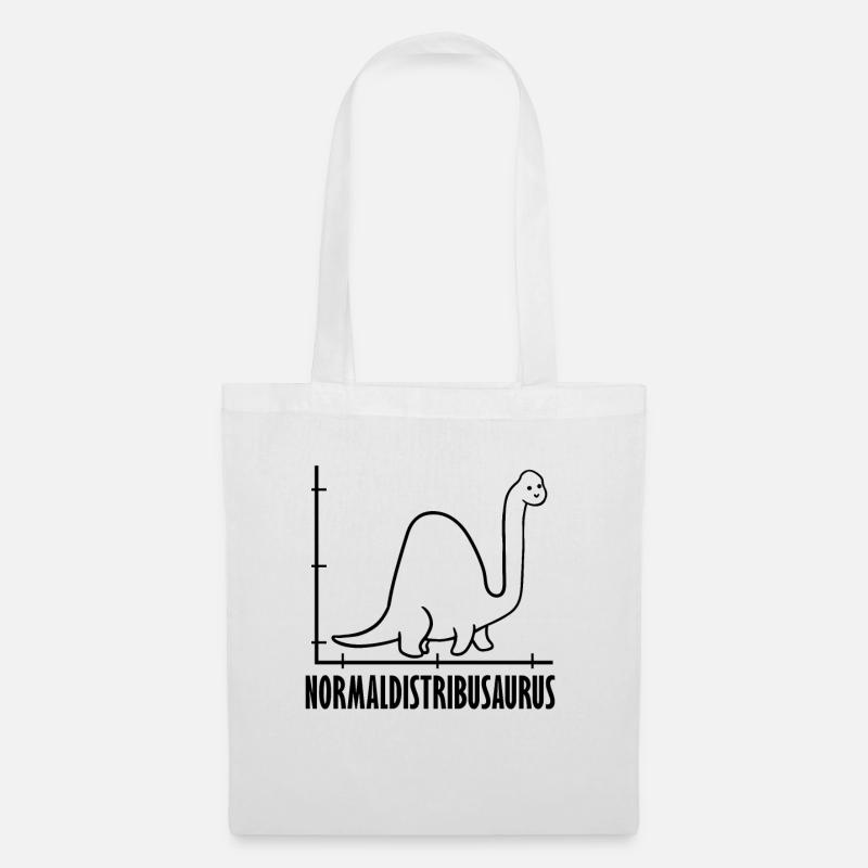 Dinosaurier Mathe Pythagoras Mathematiker - Stoffbeutel - Weiß