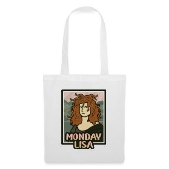 Léonard de Vinci Mona Lisa Da Vinci Art - Sac en tissu - blanc - Devant
