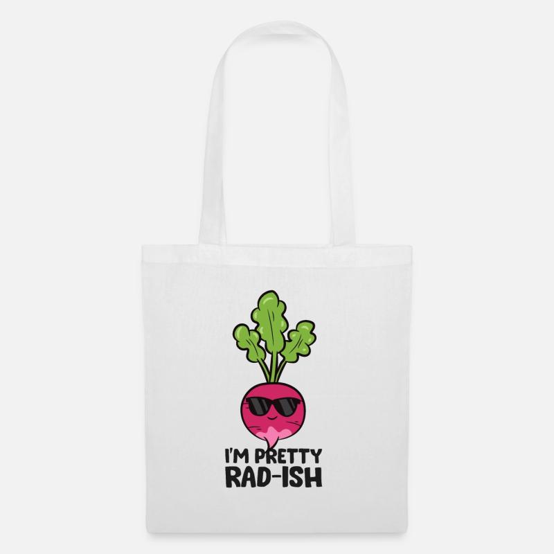 I'm Pretty Radish Radieschen Gemüse Love Radish - Stoffbeutel - Weiß