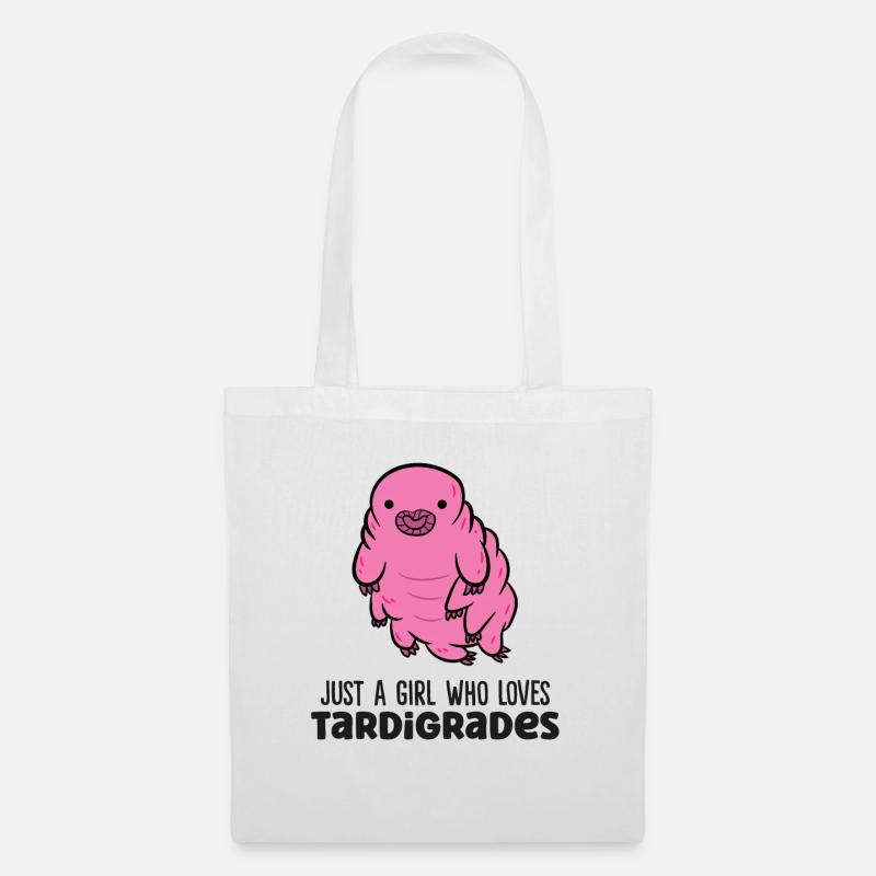Nur ein Junge, der Tardigraden liebt Wasserbär - Stoffbeutel - Weiß