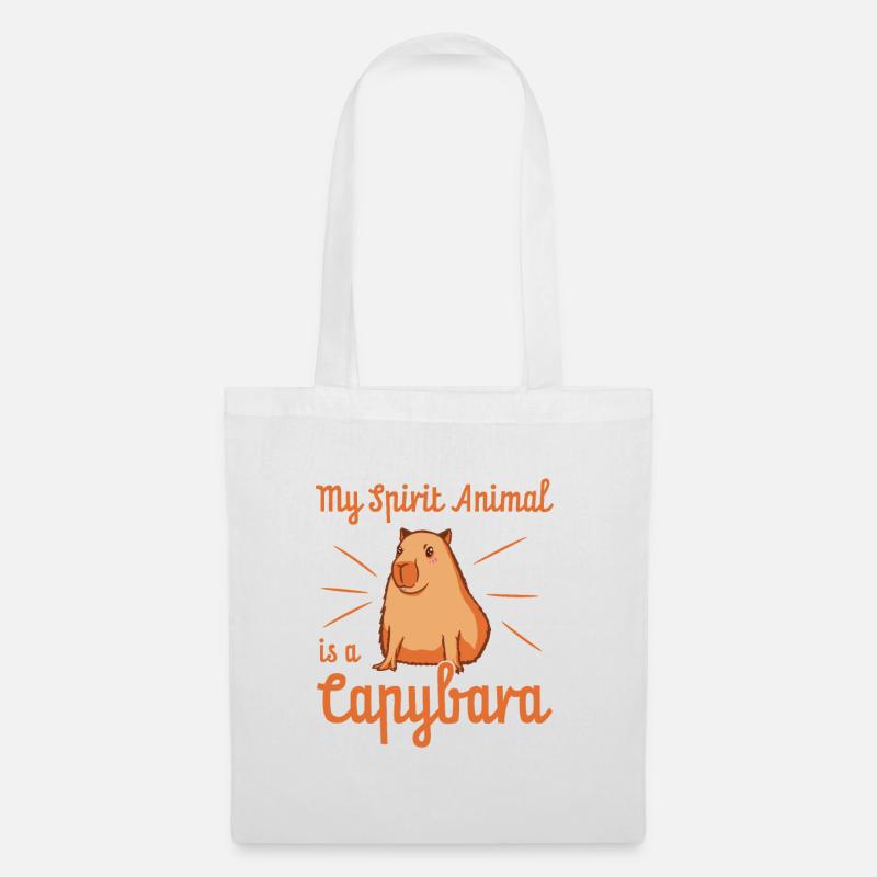 Capybara-Liebhaber - Stoffbeutel - Weiß