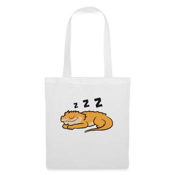 Crested Gecko Pajama Reptile Lizard Sleeping - Tote Bag - white - Front