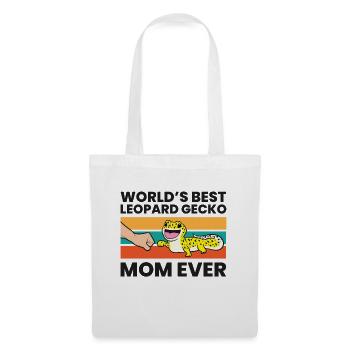 Leopard Gecko Mama World's Best Leopard Gecko Mom - Stoffbeutel - Weiß - Vorne