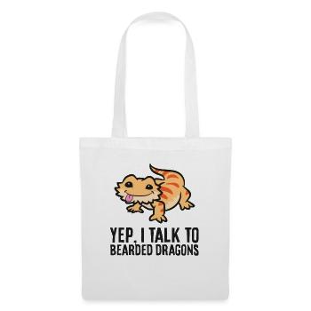 Bearded Dragon Owner Yep I Talk To Bearded Dragons - Tote Bag - white - Front
