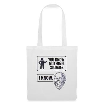 Socrates Philosophy Design for a philosopher - Tote Bag - white - Front