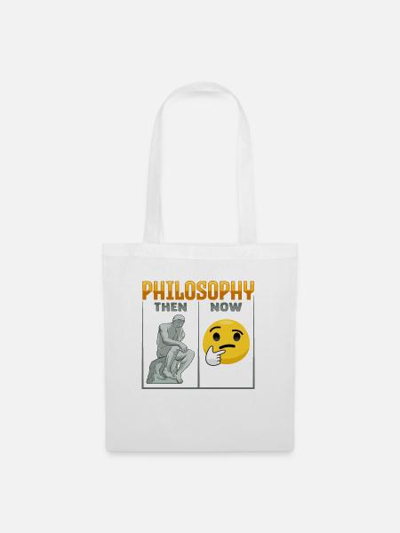 Philosophisches Design für einen Philosophen - Stoffbeutel - Weiß