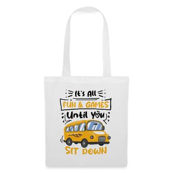 School Bus Monitor Bus Attendant School Transport - Tote Bag - white - Front