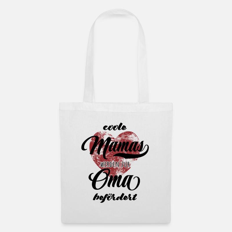 Coole Mamas werden zur Oma befördert - Spruch - Stoffbeutel - Weiß
