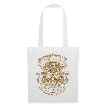 Bonneville Salt Flats Motorcycle Racing Vintage - Tote Bag - white - Front