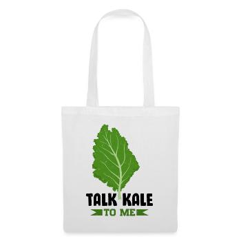 Véganisme végétarien au chou frisé - Sac en tissu - blanc - Devant