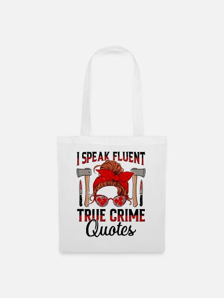 True Crime - Stoffbeutel - Weiß