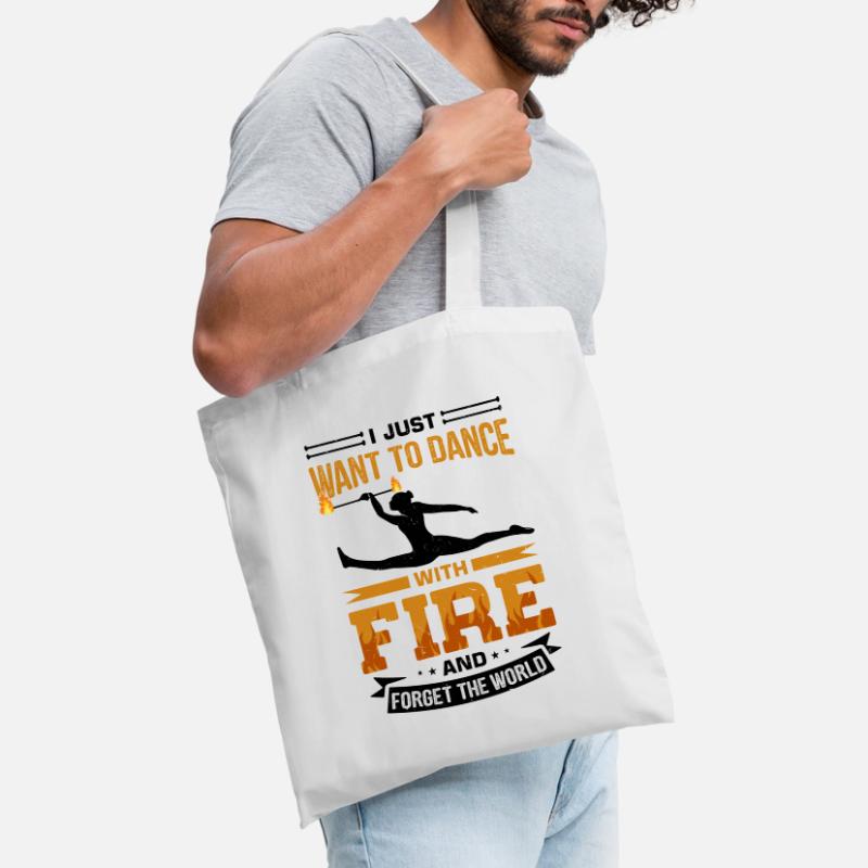 Fire Baton Fire Dance Fire Dancer Fire Dancer Tote Bag