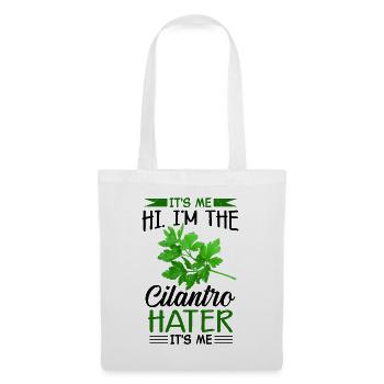 Anti coriandre - Sac en tissu - blanc - Devant